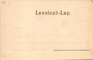 Lőcse, Levoca; A régi körfal gömbölyű tornya XIV. század. Patz Emil kiadása / city wall ruins from t...