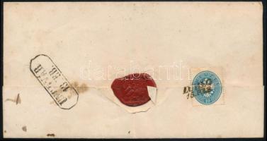 1864 2 x 10kr ajánlott levélen (sérültek a bélyegek) / 2 x 10kr on registered cover (damaged stamps)...