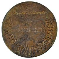 DN "20 éves a Miskolci Kertbarát Mozgalom / Alkotó együttműködésért" kétoldalas, öntött br...