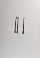 Heather Allen (-): Három fa (3 trees), 2005. Litográfia, papír. 8/8 számozással. 21x12 cm