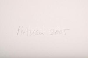 Heather Allen (-): Három fa (3 trees), 2005. Litográfia, papír. 8/8 számozással. 21x12 cm