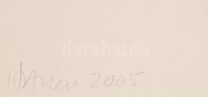 Heather Allen (-): Három fa (3 trees), 2005. Litográfia, papír. 6/8 számozással. 21x12 cm