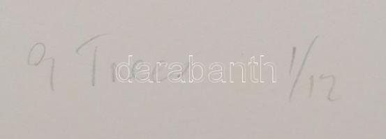 Heather Allen (-): Kilenc fa (9 trees), 2005. Litográfia, papír. 1/12 számozással. 19x19 cm