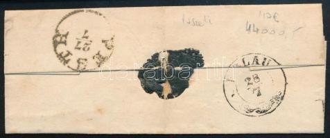 1850 6kr 7 mm-es nagy ívszéllel levélen / 6kr with 7 mm margin on cover "SELMETZBÁNYA" - E...