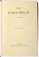 Dr. Dézsi Lajos: Báró Jósika Miklós 1794-1865. Magyar Történeti Önéletrajzok. Bp., 1916, Magyar Történelmi Társulat. Félvászon kötés, kopottas állapotban.