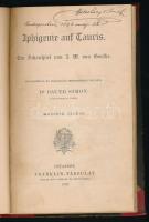 Goethe, [Johann Wolfgang von]: Hermann und Dorothea. Magyarázta: Weber Rudolf. Bp., 1889, Franklin-T...
