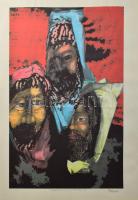 Olvashatatlan jelzéssel: Alakok (olvashatatlan címmel). Computer print, papír. 54x34 cm