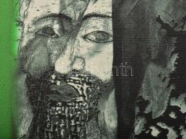 Olvashatatlan jelzéssel: Arcok (olvashatatlan címmel). Computer print, papír. 54x34 cm