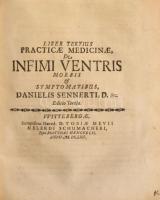 Daniel Sennertus: Practicae Medicinae Liber II-III.
Liber Secundus [II.]: De Athritide Tractatus. P...