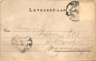 1905 Huszt, Chust, Khust; Járásbírósági palota. Huszti Nyomdavállalat kiadása / district court (kopo...