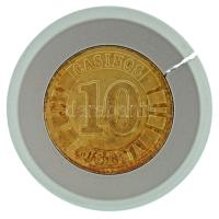 Ausztria DN "Casinos Austria" 10 értékű, jelzett Ag kaszinózseton, repedt műanyag keretben (br. 15,64g/0.925/kerettel 36mm) T:XF patina Austria ND "Casinos Austria" jeton with value of 10, hallmarked Ag in cracked plastic ring (gr. 15,64g/0.925/36mm incl. the plastic ring) C:XF patina