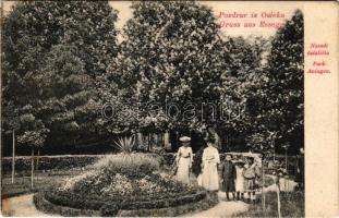 Eszék, Essegg, Osijek; Nasadi satalista. Eugenije Pollak / Park Anlagen / park részlet / park (szakadás / tear)