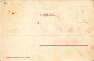 Eszék, Essegg, Osijek; Nasadi satalista. Eugenije Pollak / Park Anlagen / park részlet / park (szaka...