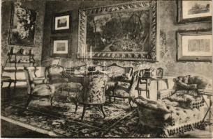 1920 Budapest I. Erzsébet királyné (Sisi) dolgozószobája az Erzsébet Királyné Emlékmúzeumban (Budai vár), belső (EK)