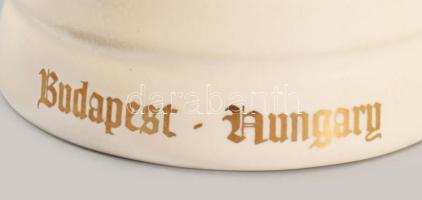 Budapest - Magyarok bejövetele fém fedeles kerámia korsó 21 cm