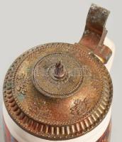 Budapest - Magyarok bejövetele fém fedeles kerámia korsó 21 cm