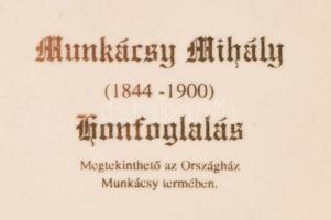 Budapest - Magyarok bejövetele fém fedeles kerámia korsó 21 cm