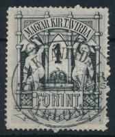 1874 Réznyomat Távírda 1Ft, luxus "TEMESVÁR"