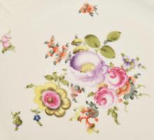 Herendi tányér. Kézzel festett, jelzett, lepattanással d: 25 cm