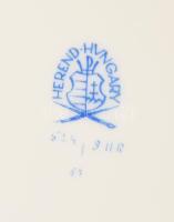 Herendi tányér. Kézzel festett, jelzett, lepattanással d: 25 cm