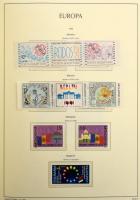 Európa motívum gyűjtemény Leuchtturm falcmentes előnyomott albumban, zöld rugós borítóval (Mi EUR 1....