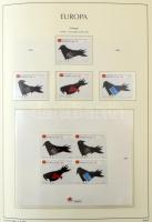Európa motívum gyűjtemény Leuchtturm falcmentes előnyomott albumban, zöld rugós borítóval (Mi EUR 1....