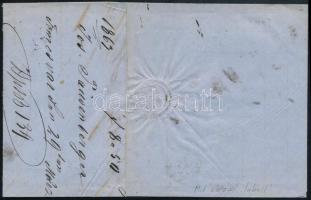 1863 3kr helyi levélen / on local cover "HERMANNSTADT"