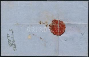 ~1864 3 x 5kr levélen, mindhárom bélyeg elfogazva / on cover "OEDENBURG" - Fünfkirchen