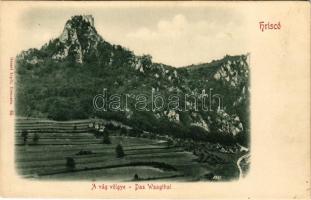 Hricsó, Ricsóváralja, Hricovské Podhradie (Vágvölgy, Povazie); Hricovsky hrad / Hricsó vára a Vág völgyében. Gansel Lipót kiadása / Das Waagthal / castle in Váh Valley (fl)