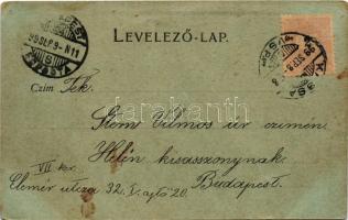 1899 Kassa, Kosice; Nemzeti színház este. Breitner Mór kiadása / theatre at night (fl)