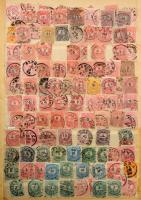 Sok - sok ezer Krajcáros és Turul bélyeg közte szép / olvasható bélyegzések valamint több száz darab...