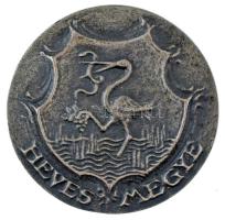 DN "A Mátra-Bükk üdülőterület fejlesztéséért / Heves megye" kétoldalas, öntött, ezüstpatin...