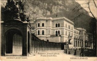 Herkulesfürdő, Baile Herculane; Ferenc József udvar / Franz-Josef-Hof / spa, bathhouse (EB)