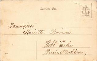 Herkulesfürdő, Baile Herculane; Ferenc József udvar / Franz-Josef-Hof / spa, bathhouse (EB)