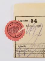 cca 1907-1918 Kökényessy Szilárd, az Osztrák-Magyar Cs. és Kir. Haditengerészet hajógépészének level...