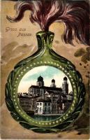 Passau, general view, montage. Ottmar Zieher (pinhole)