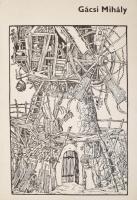 Egri Mária: Gácsi Mihály. Bp., 1977, Corvina, 4 p.+12 (reprodukciók) t. Kiadói kissé kopott illusztrált papír mappában.