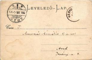 1900 Herkulesfürdő, Baile Herculane; látkép, erdélyi folklór. Emil Jäger kiadása / general view, Tra...