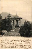 1904 Herkulesfürdő, Baile Herculane; Király magaslat, kilátó. R. Krizsány kiadása / Königshöhe / lookout tower (fl)