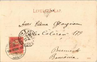 1904 Herkulesfürdő, Baile Herculane; Király magaslat, kilátó. R. Krizsány kiadása / Königshöhe / loo...