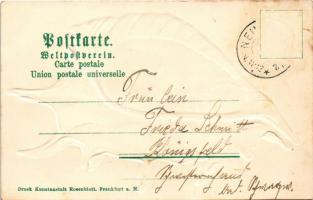 Germersheim, Kommandantur-Kriegerdenkmal. Verlag C. Hahn / military monument. Rosenblatt Art Nouveau...