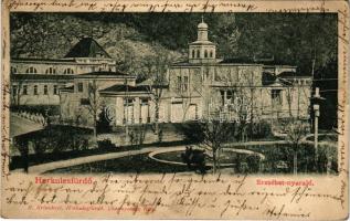 1902 Herkulesfürdő, Baile Herculane; Erzsébet nyaraló. R. Krizsány kiadása / Villa Elisabeth (kis szakadás / small tear)