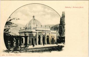 Herkulesfürdő, Baile Herculane; vasútállomás. G. Hutterer 309. (Orsova) / Bahnhof / railway station (fl)