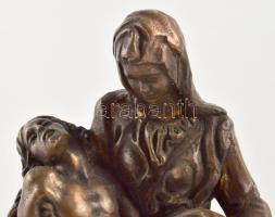 A. Santini: Pieta. Bronz szobor. Jelzett. 14 cm