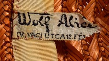 Ulf Alice Váci utca - női kalap, jelzett + női kesztyű