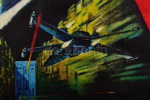 Helényi Tibor (1946-2014): A Csillagok háborúja (Star Wars), 1979-es plakát 1991-es eredeti eszközök...