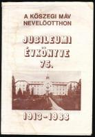 1988 A Kőszegi MÁV Nevelőotthon jubileumi évkönyve 75. 1913-1988, papírkötésben, ázásnyomokkal, 162p