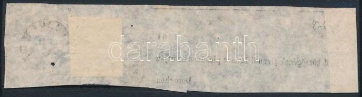 1871 Címszalag darab Hírlapbélyeggel / Wrapper piece with Newspaper stamp "PILIS-CSABA" - ...