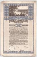 1918. Budapest "Budapest Székesfőváros" kötelezvénye 5000K-ról magyar és német nyelven bélyegzéssel, szelvényekkel T:VF
