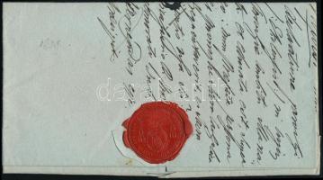 1838 Franco cover, red "GRAN / FRANCO"